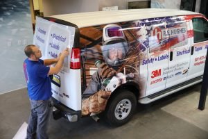 custom vehicle wrap installation