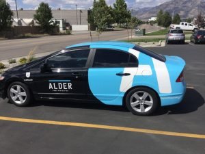 Salt Lake City Car Wraps partial car wrap vehicle graphics lettering vinyl 300x225